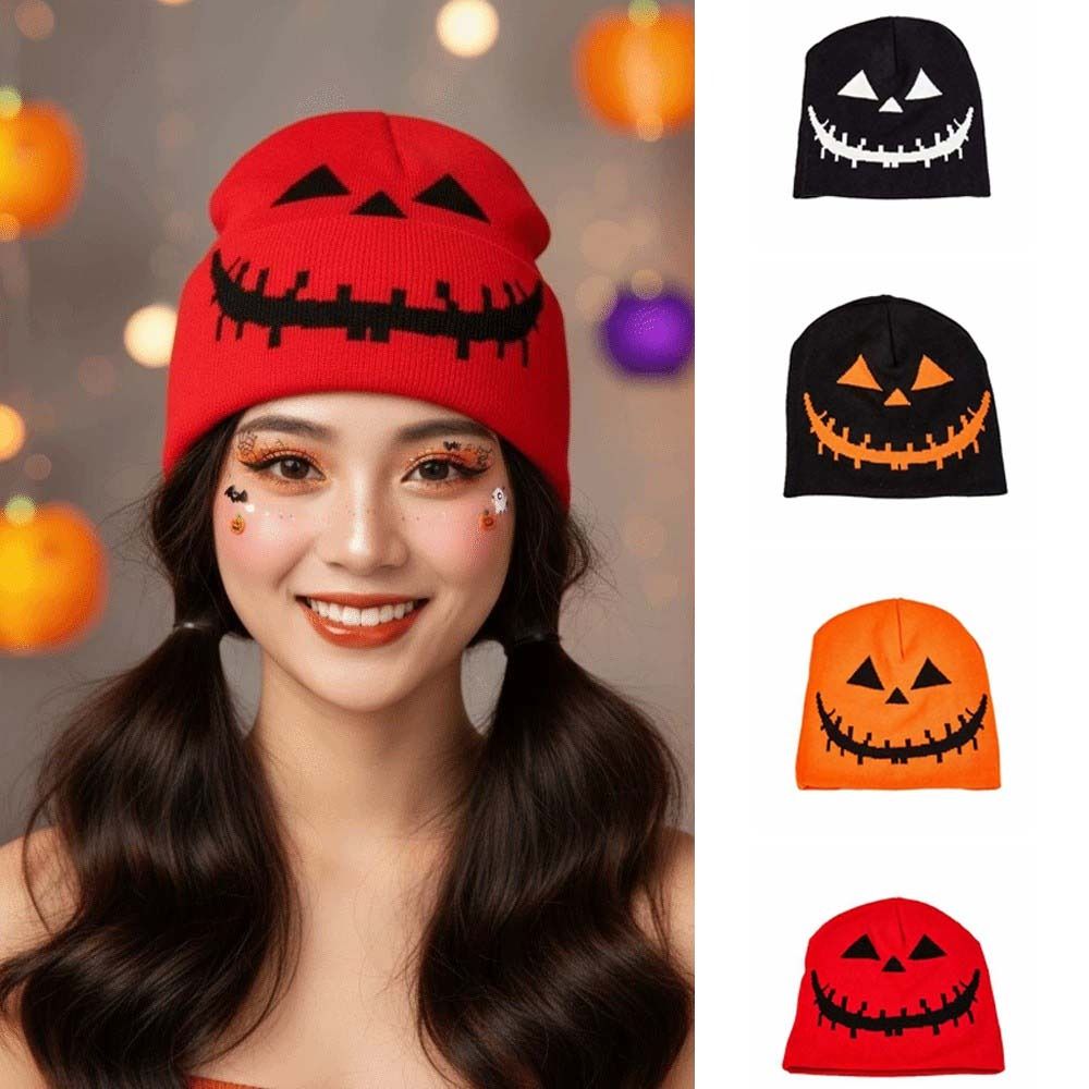 Beanie Cuffed Knit - Knitted Fabric Pumpkin Beanie Hat Soft
