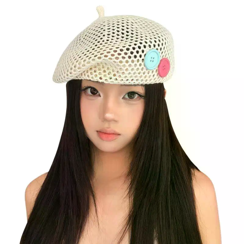 Beret French Wool - Japanese Style Straw Beret for Women