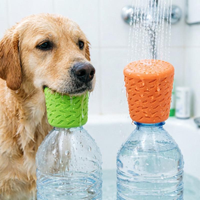 Swim Hat Silicone - .Hot Sale-Silicone Portable Pet Bathing Sprinkler