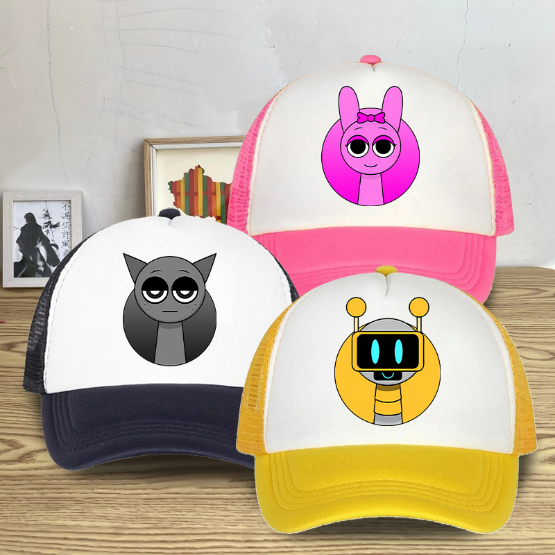 Trucker Cap Mesh - Sprunki Summer Mesh Baseball Cap Boys