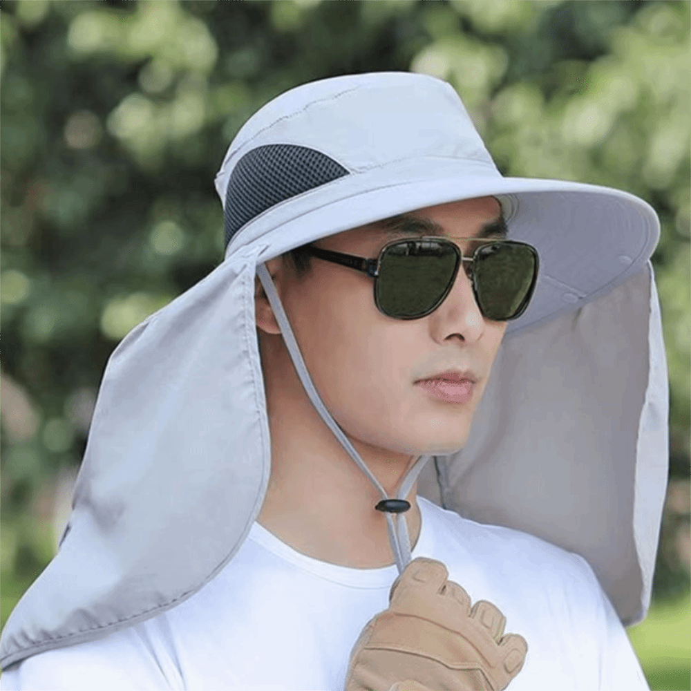 Visor Sun Hat - Casual Cloth Men Sun Hat Neck