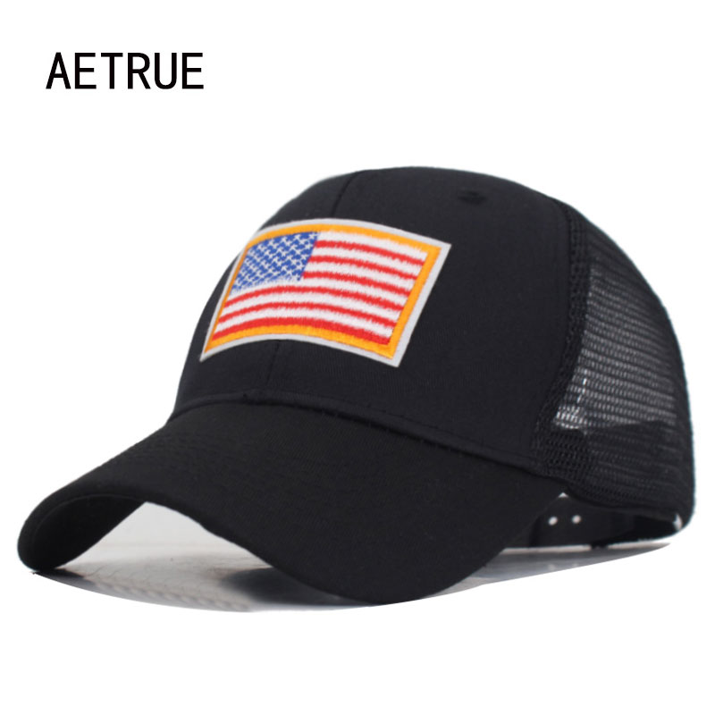 Golf Cap Dad - AETRUE High Quality USA Flag Baseball