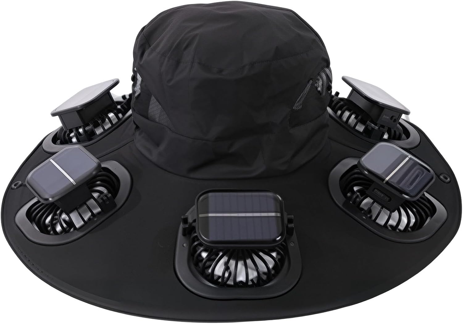 Visor Sun Hat - Hot 6 Fans Solar Fan Hat