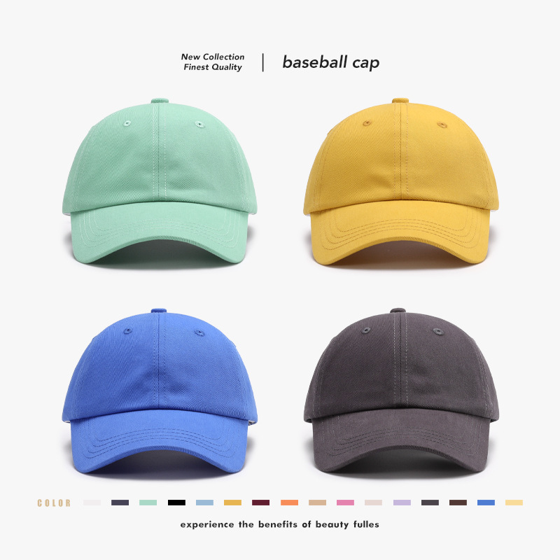 Dad Hat Cotton - Summer Casual Plain Baseball Cap Adjustable
