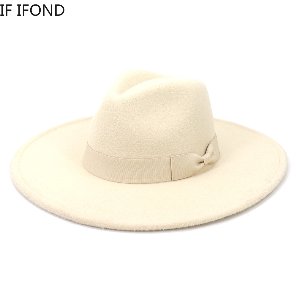 Fedora Hat Wool - Big Wide Brim Women Hats 2021
