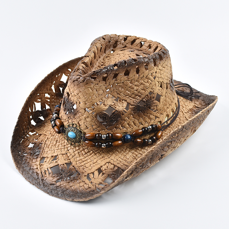 Cowboy Hat Straw - Panama Soft Handmade Cowboy Straw Hat