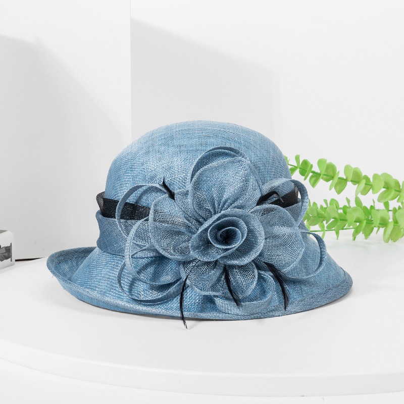 Sun Hat Wide Brim - Trendy Organza Sunhats Ruffles Wide Brim