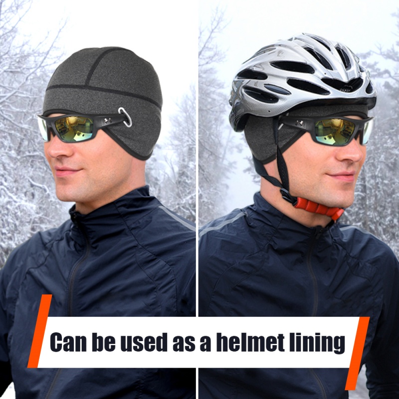 Skull Cap Helmet Liner - Winter Cycling Warm Cap MTB Helmet