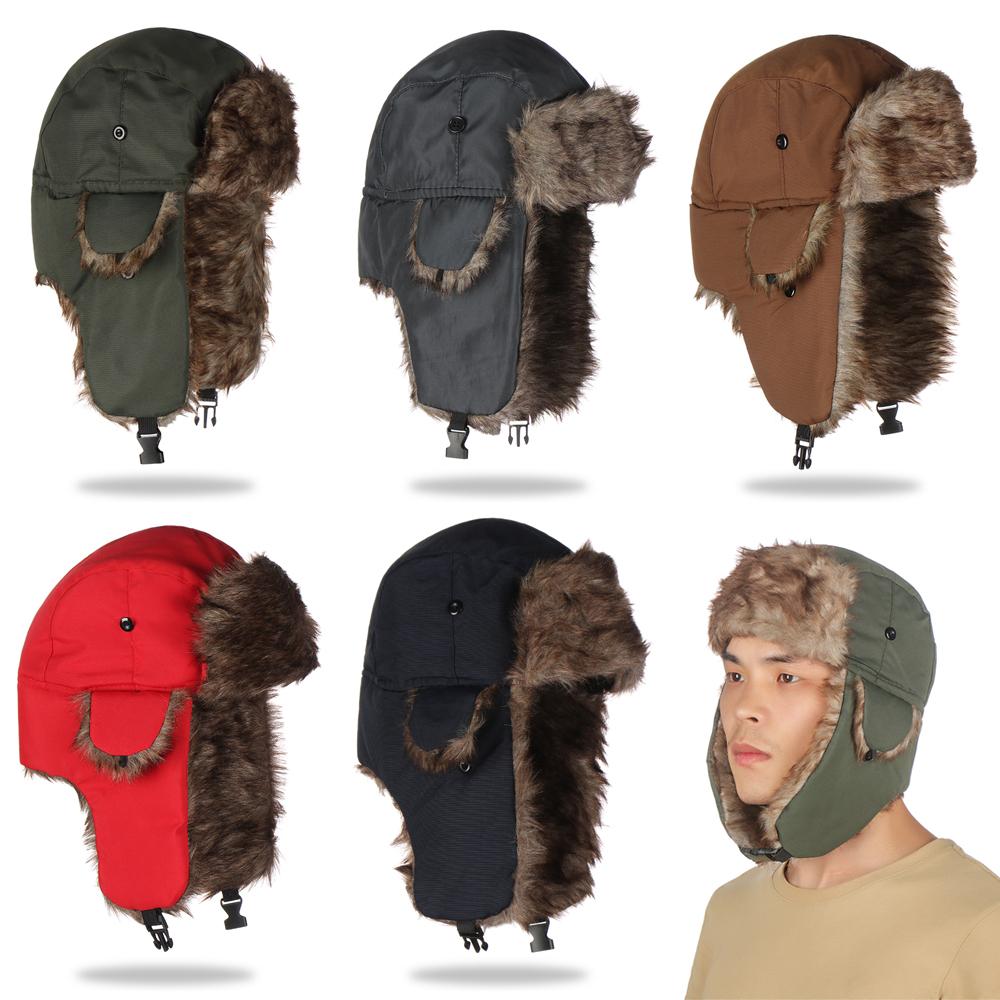 Winter Trapper Hat - Warm Winter Fur Earflap Ski Hat