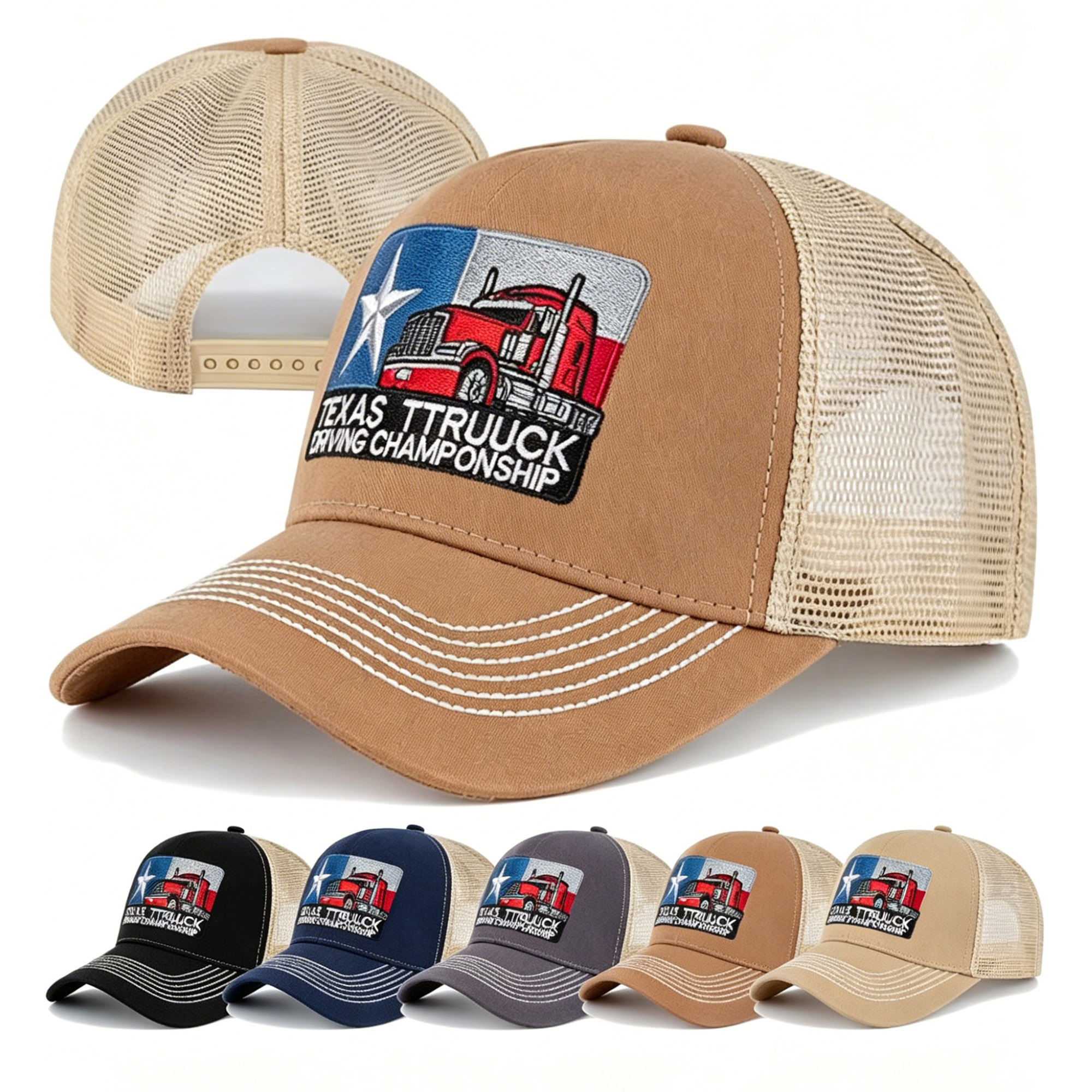 Trucker Cap Mesh - Hot Unisex Baseball Cap Texas Embroidered