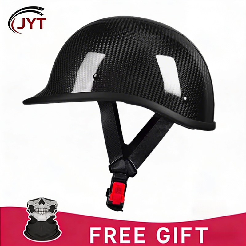 Skull Cap Helmet Liner - Lightweight Carbon Fiber Half Face Helmet