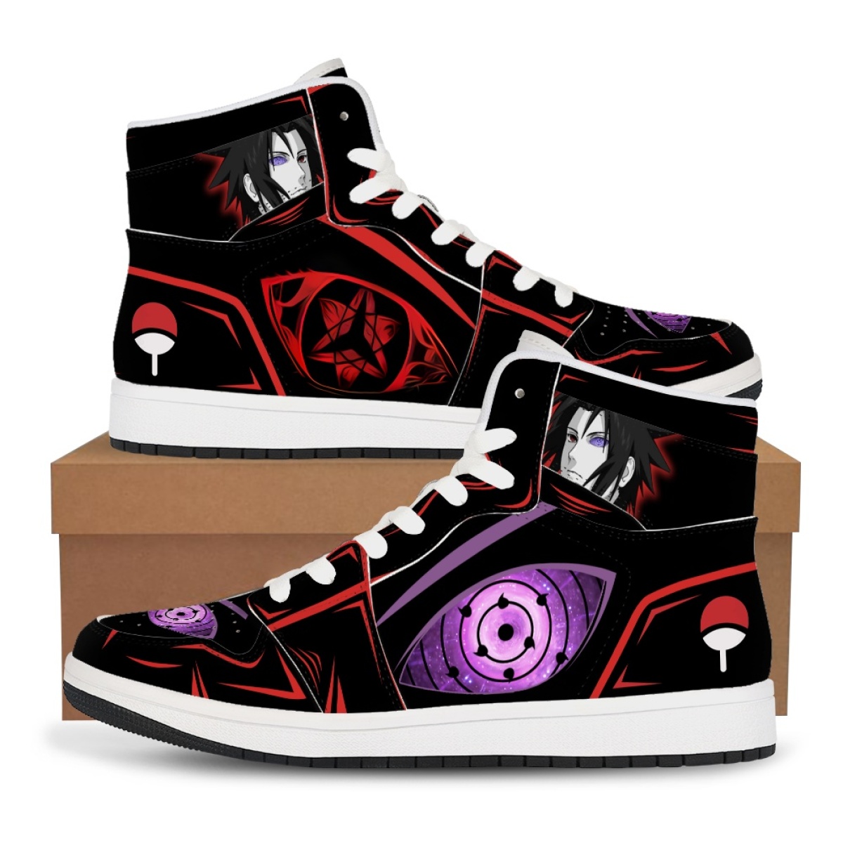 Snapback Hat Flat - Naruto Anime High-Tops Sneakers Casual Shoes