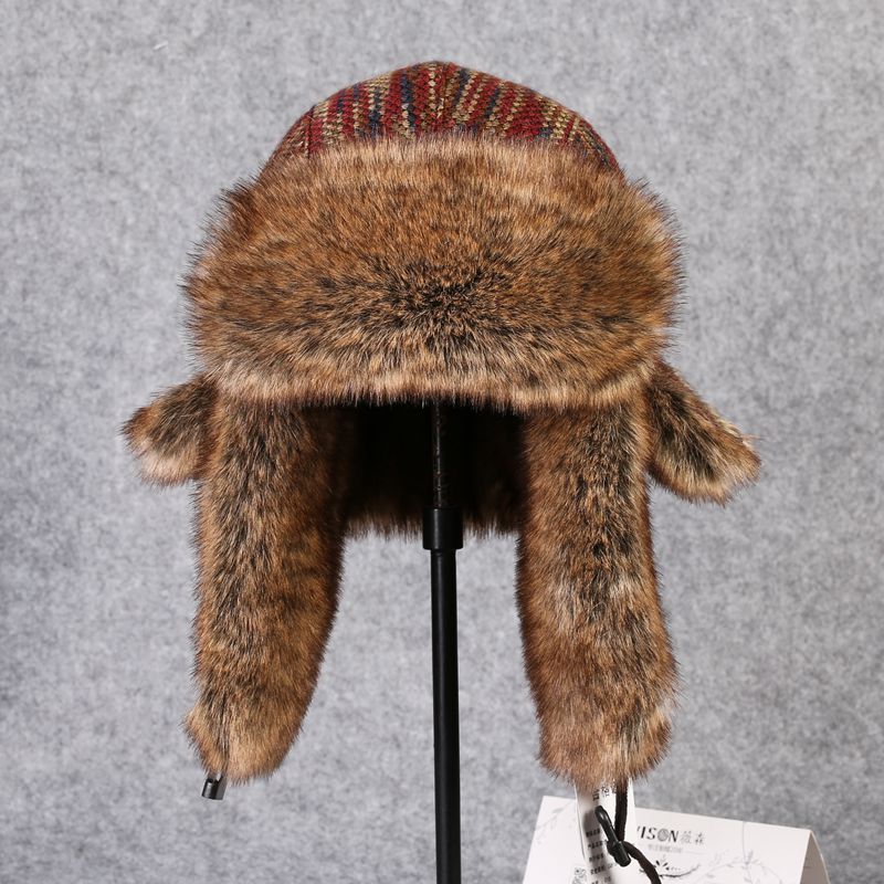 Winter Trapper Hat - B-8433 Man Bomber Hat Rex Rabbit