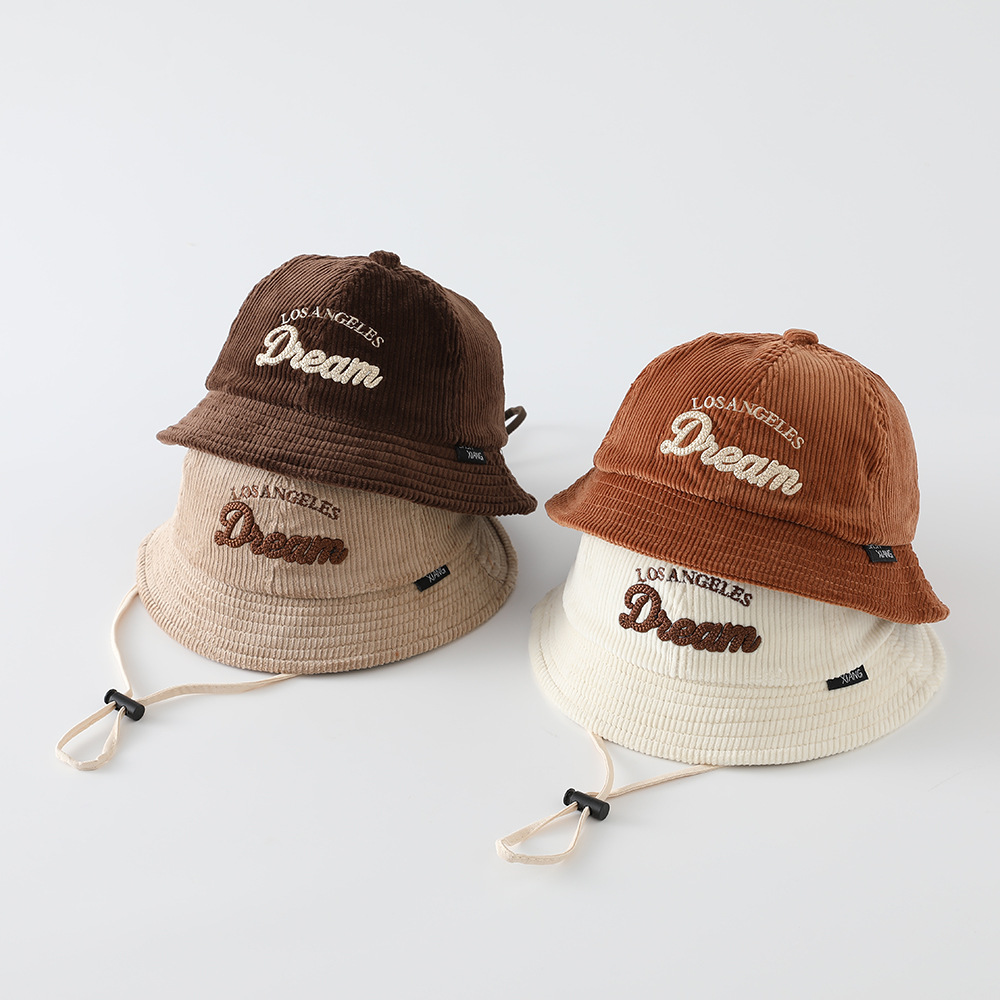 Bucket Hat Cotton - Baby Solid Color Sunscreen Hat Boys