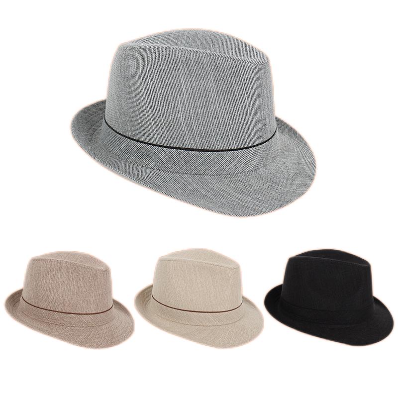 Fedora Hat Wool - Spring&Autumn Men Fedoras Top Jazz Plaid