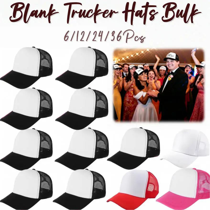 6-36Pcs Blank Trucker Hats Bul - Trucker Cap Mesh review and price