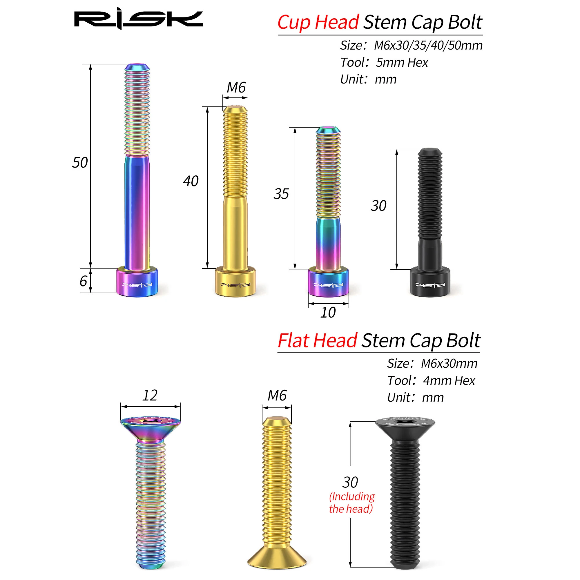 RISK Bike Titanium Bolt Screw  - Snapback Hat Flat review and price