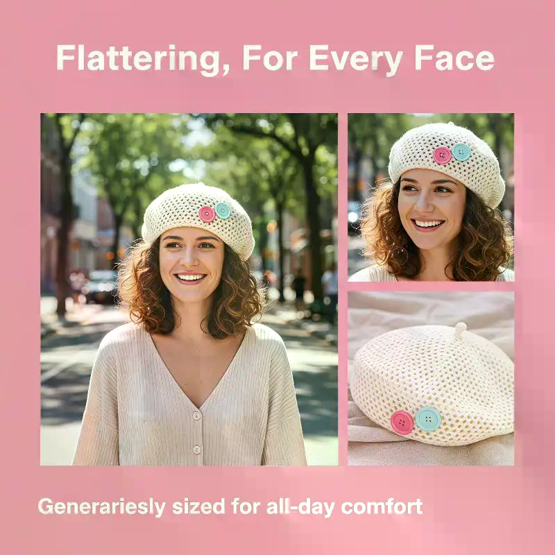 Japanese Style Straw Beret for - Beret French Wool review and price
