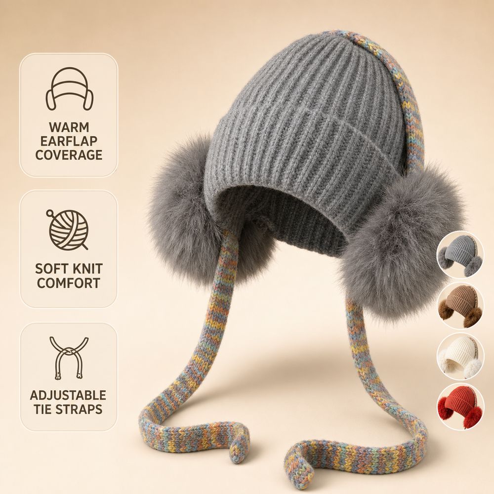 Daily Knit Ear Flap Beanie Fle - Beanie Cuffed Knit review and price