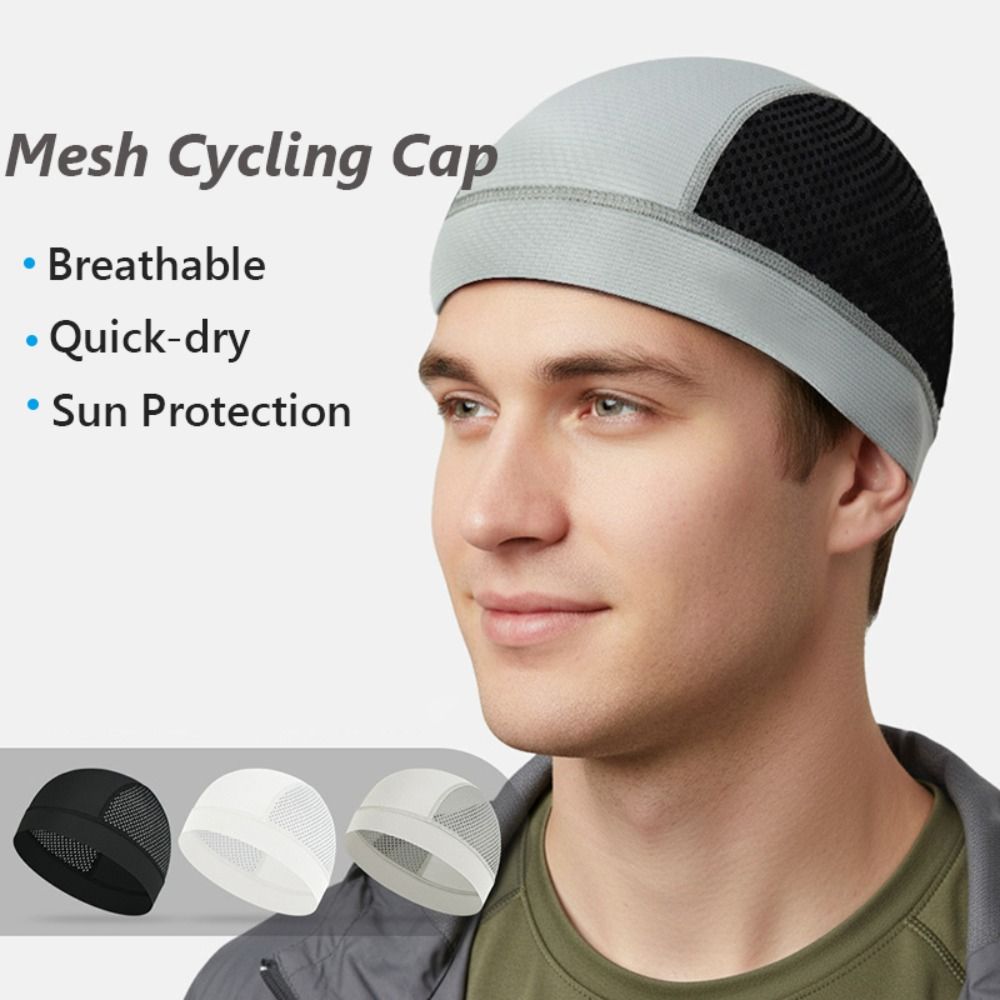 Casual Thin Mesh Skull Beanie  - Skull Cap Helmet Liner review and price
