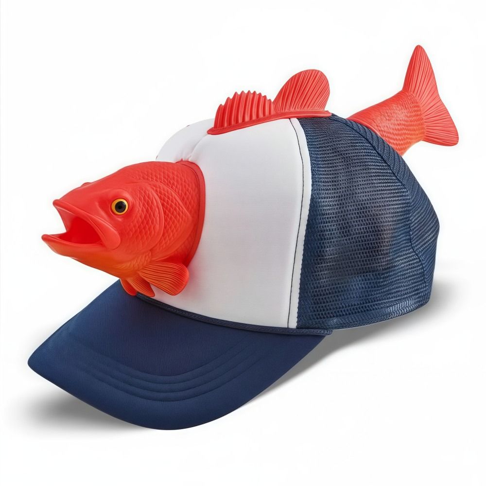 Funny 3D Fish Animal Trucker H - Trucker Cap Mesh review and price