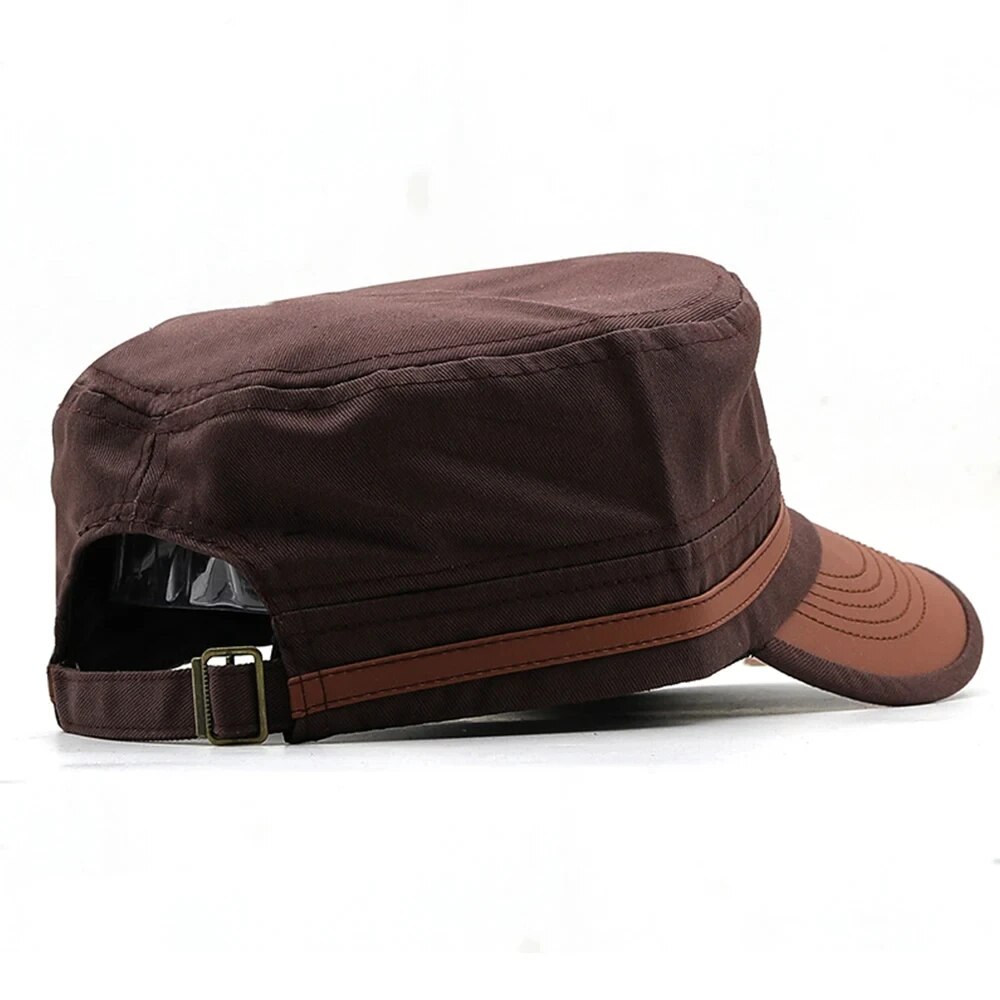 Casual Cadet Hat Man Flat Top  - Dad Hat Cotton review and price