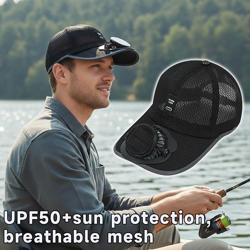 Mesh Baseball Hat With Solar P - Golf Cap Dad review and price