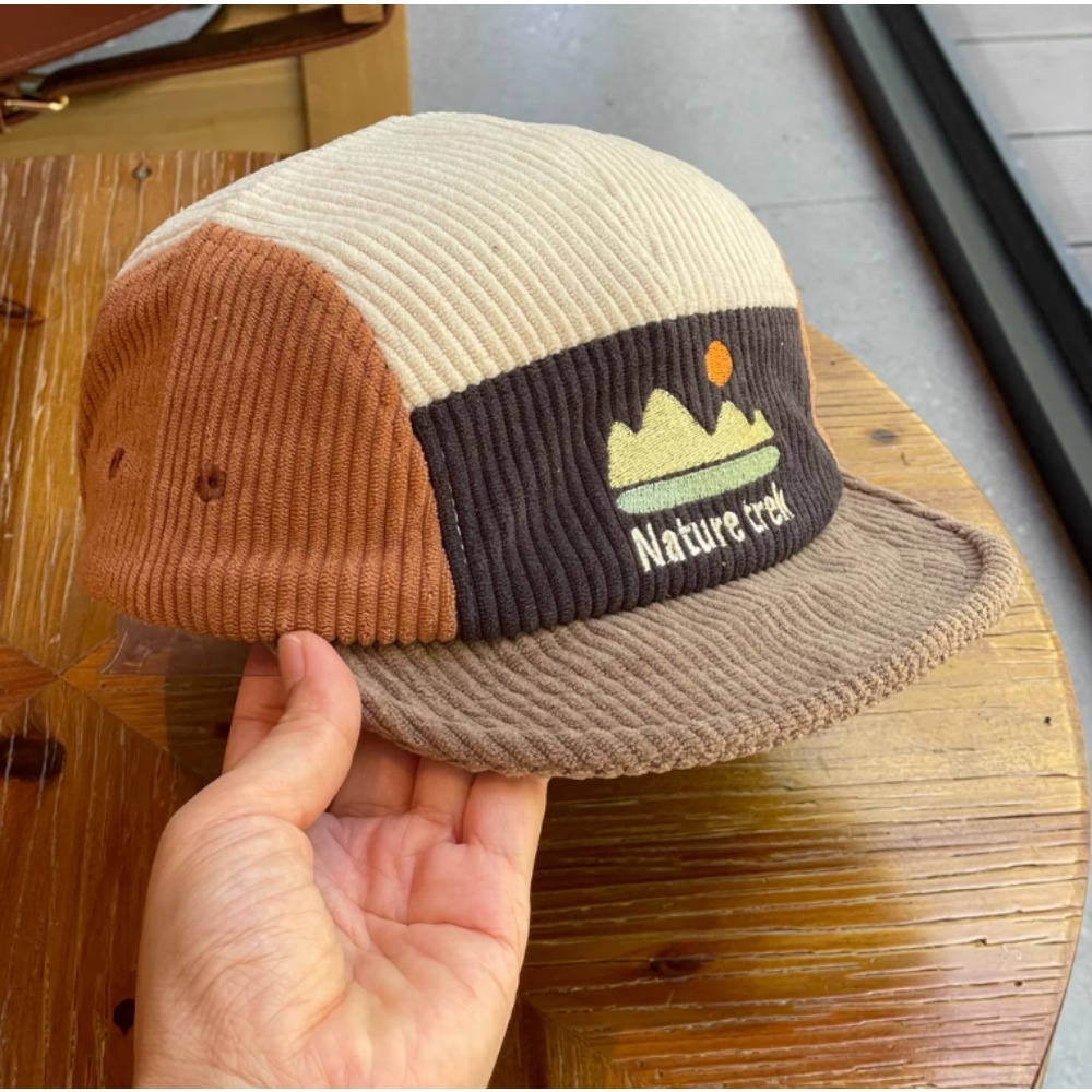 5 Panel Short Brim Cap for Men - Corduroy Cap 5 Panel review and price