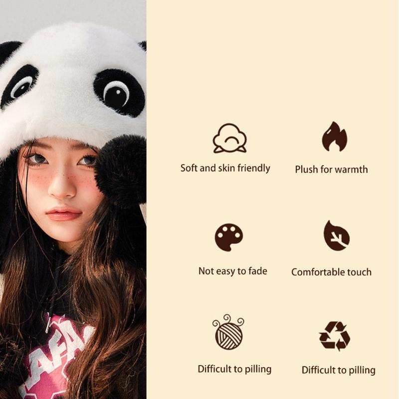 Panda Ear Hat Panda Earflap Ha - Trapper Hat Ear Flap review and price