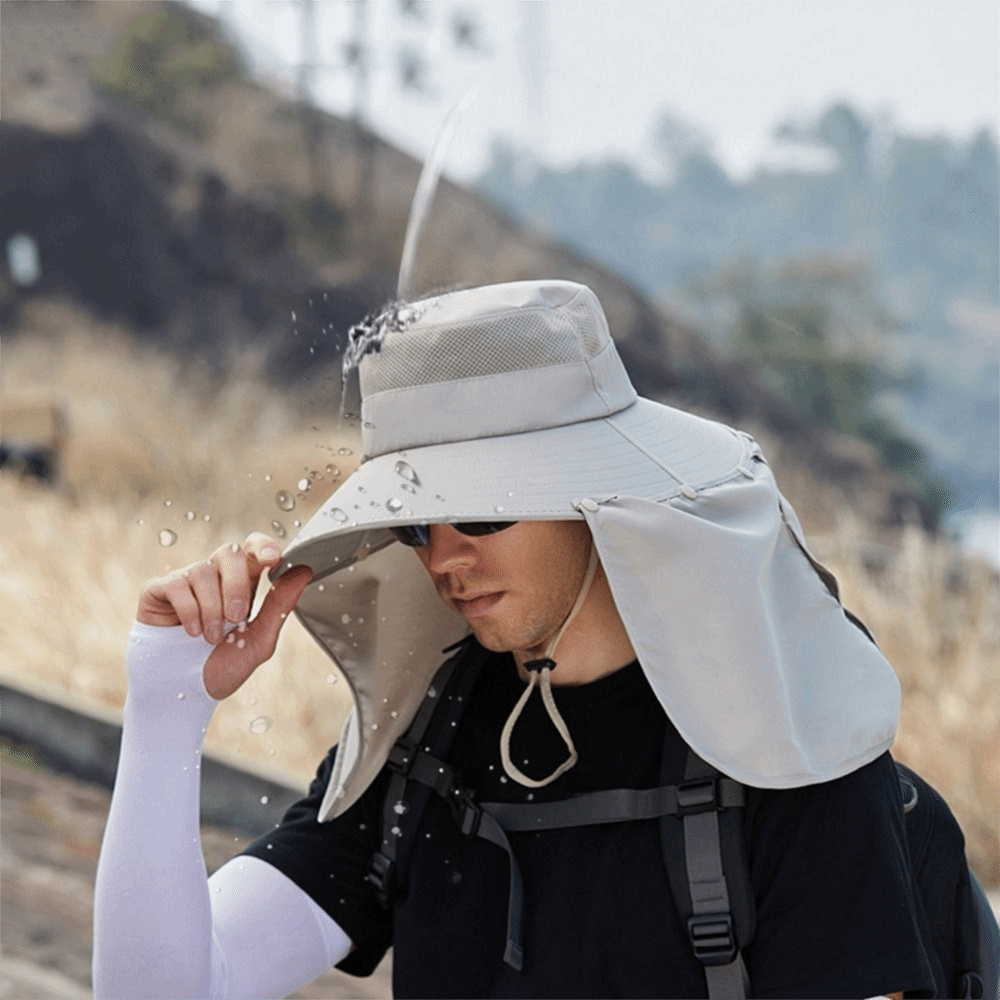 Simple Cloth Men Sun Hat Neck  - Visor Sun Hat review and price