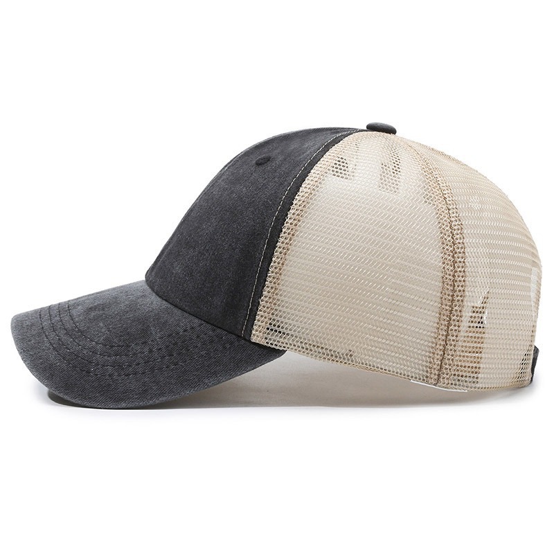 Custom Logo Washed Mesh Cap Br - Visor Sun Hat review and price