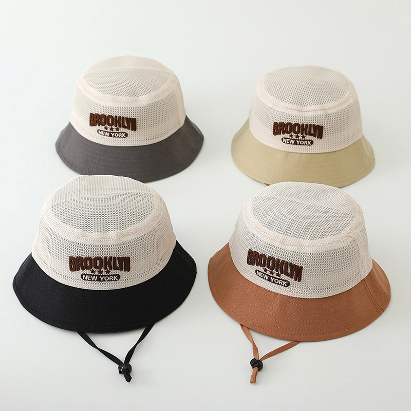 Letter Embroidered Baby Sun Ha - Bucket Hat Cotton review and price