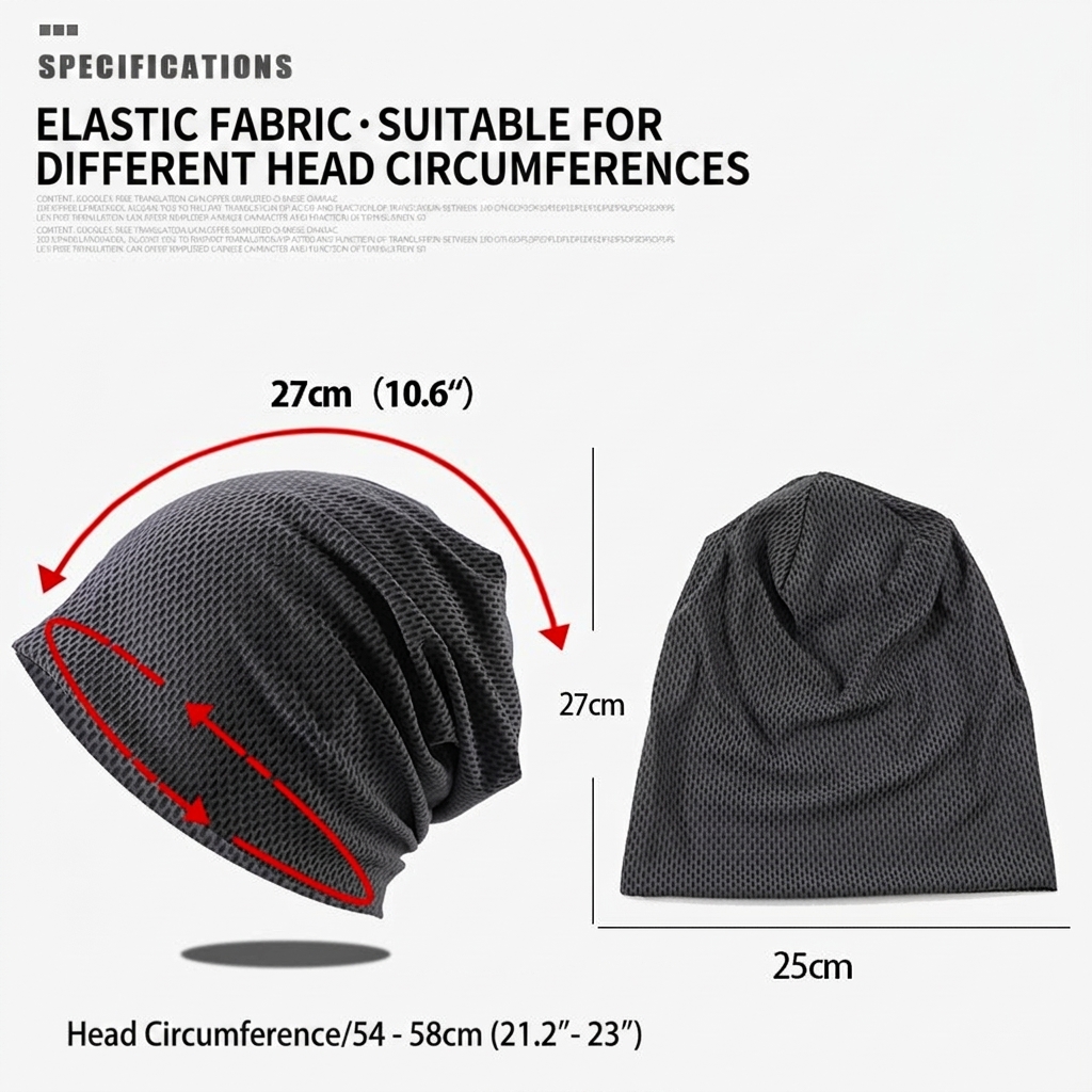 Breathable Mesh Running Beanie - Skull Cap Helmet Liner review and price
