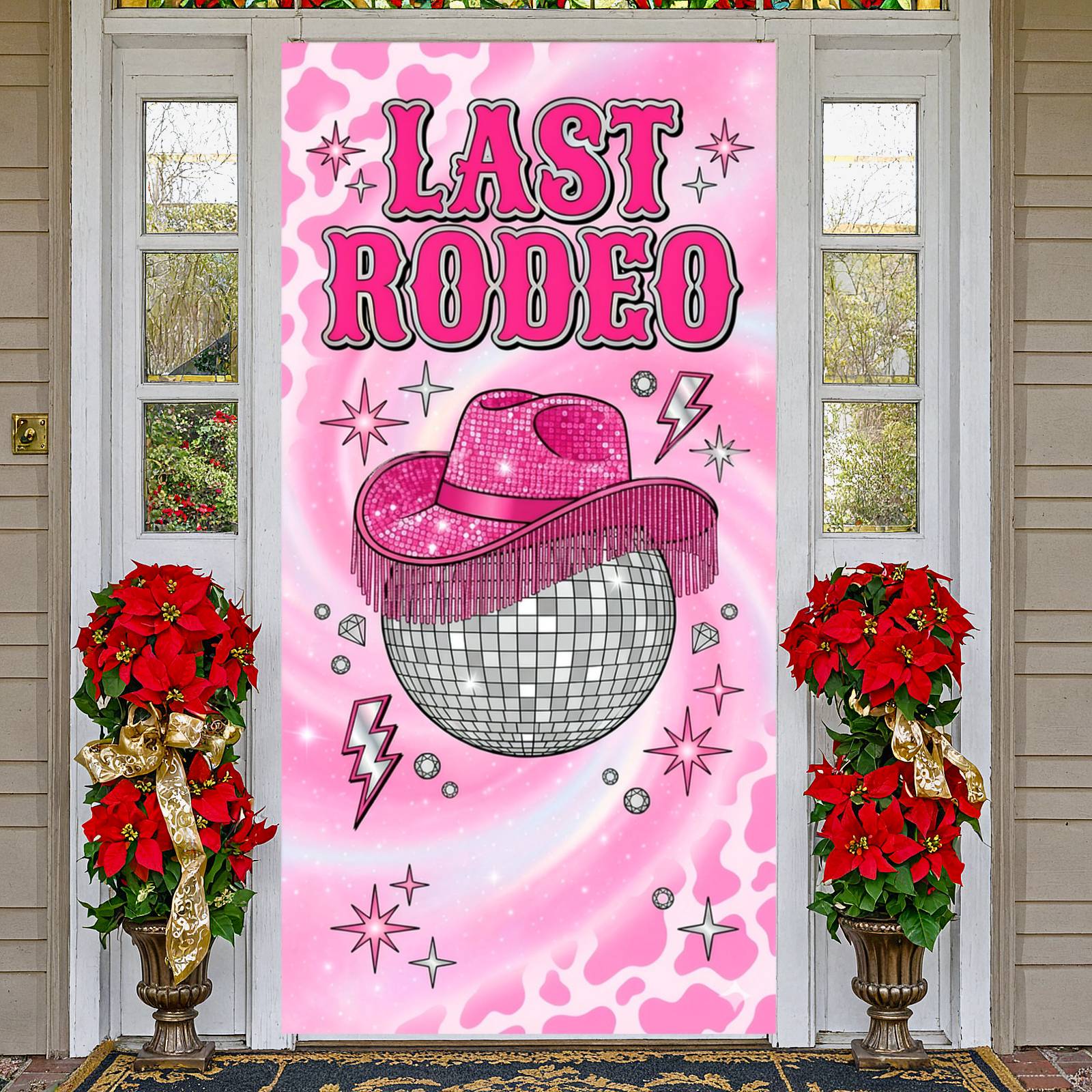 Pink Last Rodeo Backdrop Disco - Cowboy Hat Straw review and price