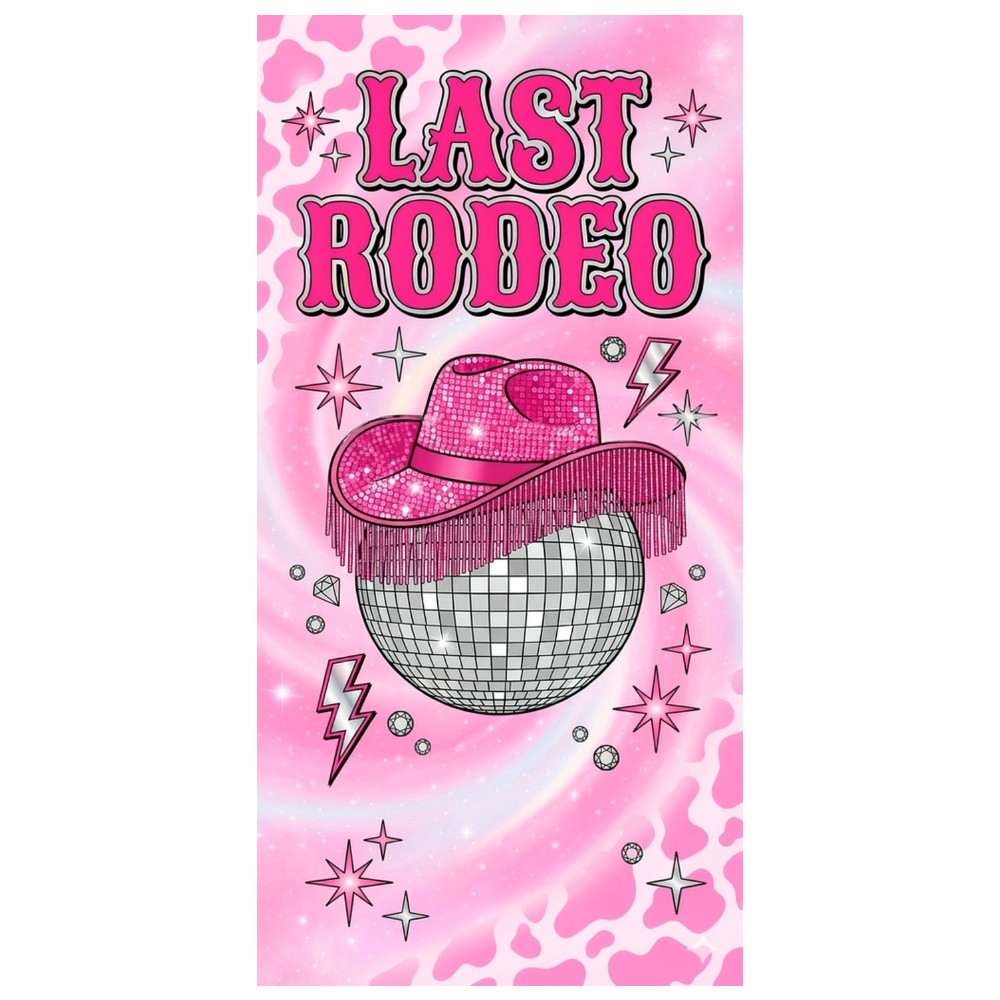 Pink Last Rodeo Backdrop Disco - Cowboy Hat Straw review and price