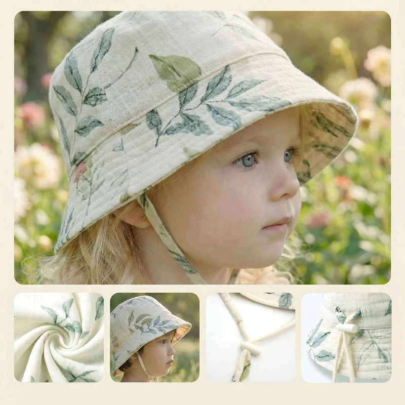 Muslin Baby Summer Hat Adjusta - Bucket Hat Cotton review and price