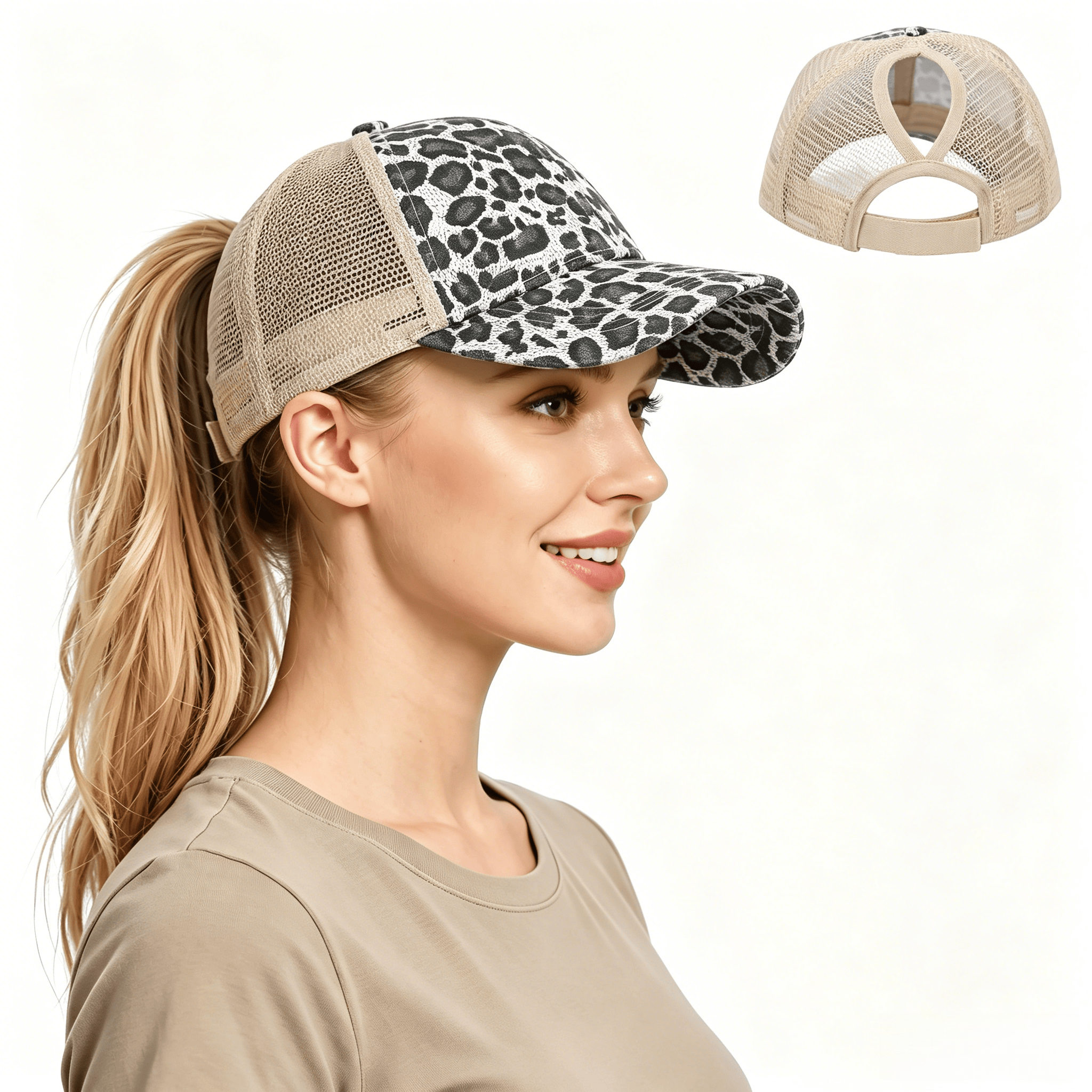 Leopard Adjustable Ponytail Ba - Golf Cap Dad review and price
