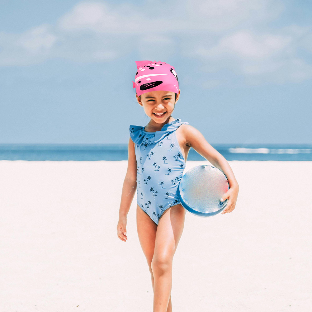 2Pcs Kids Cartoon Fish Silicon - Swim Hat Silicone review and price