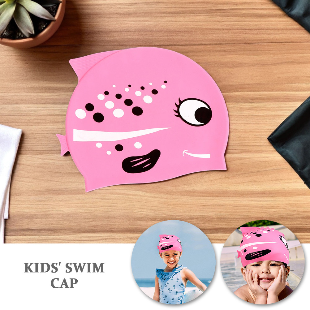 2Pcs Kids Cartoon Fish Silicon - Swim Hat Silicone review and price