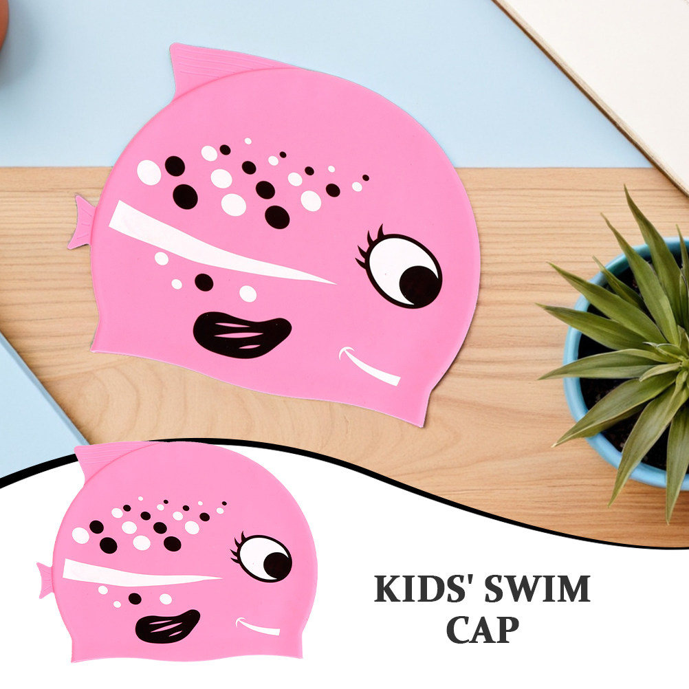 2Pcs Kids Cartoon Fish Silicon - Swim Hat Silicone review and price