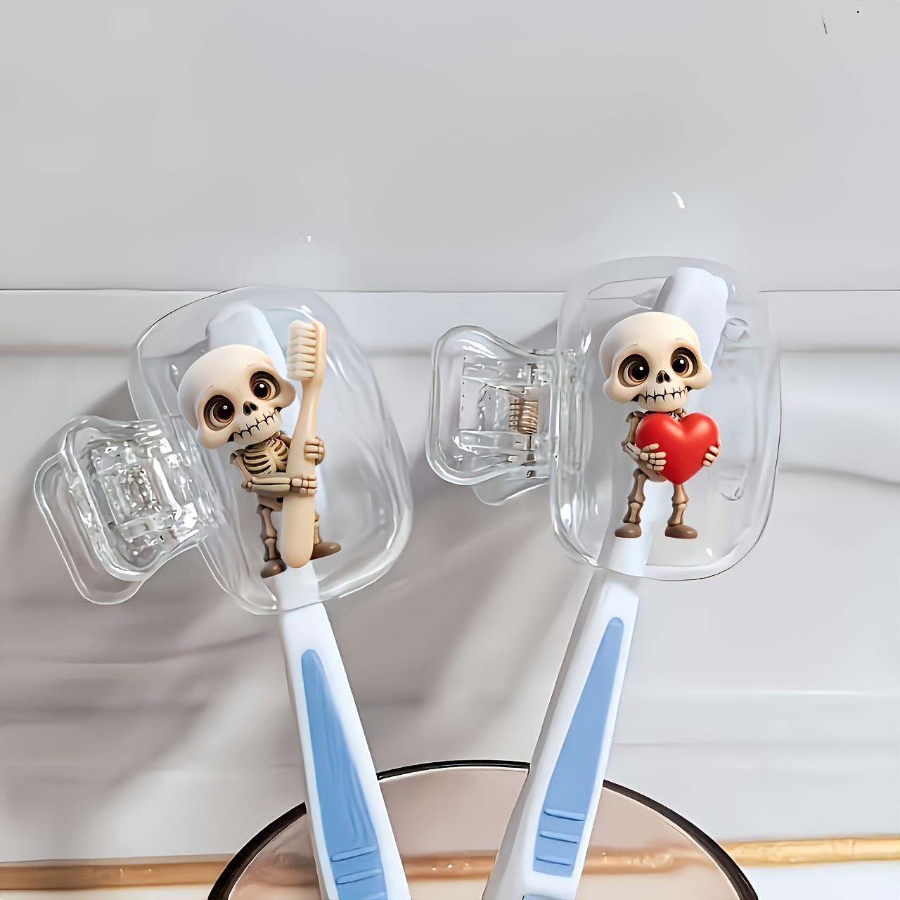2pcs Skull Portable Toothbrush - Skull Cap Helmet Liner review and price