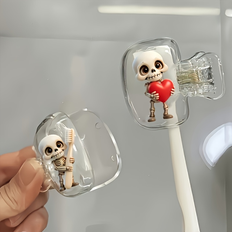 2pcs Skull Portable Toothbrush - Skull Cap Helmet Liner review and price