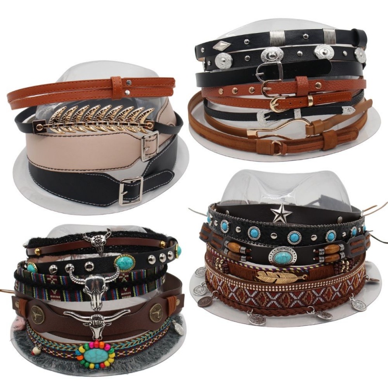 Retro Ethnic Style Belt, Headb - Cowboy Hat Straw review and price