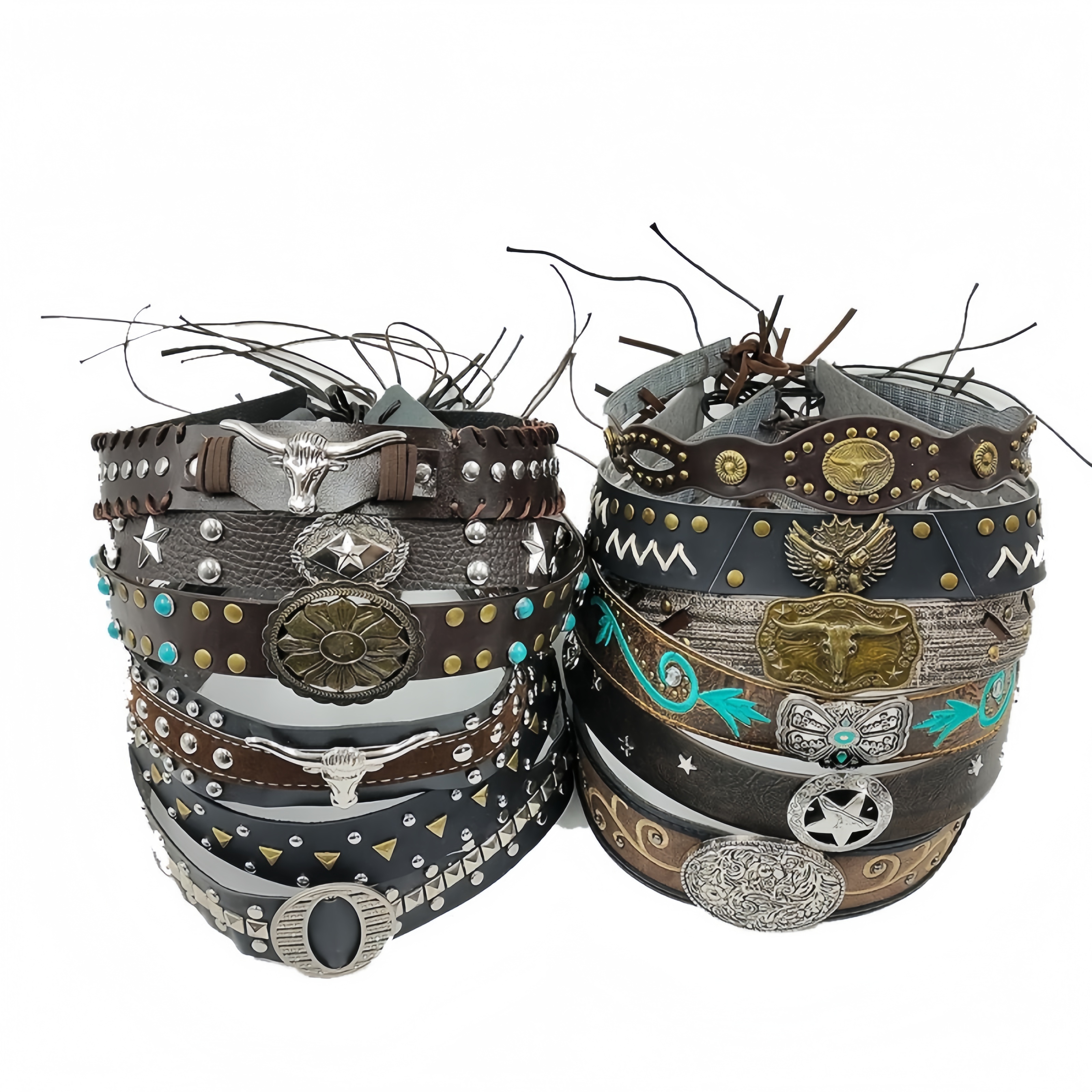 Retro Ethnic Style Belt, Headb - Cowboy Hat Straw review and price