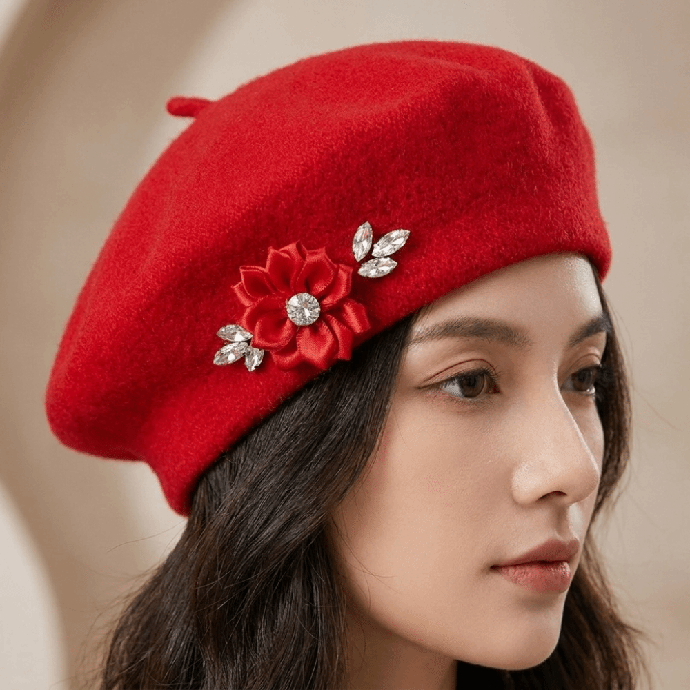 Fashion Solid Color Wool Beret - Beret French Wool review and price