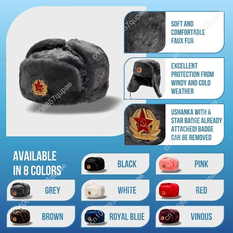 BELEON Ushanka Russian Fur Hat - Winter Trapper Hat review and price