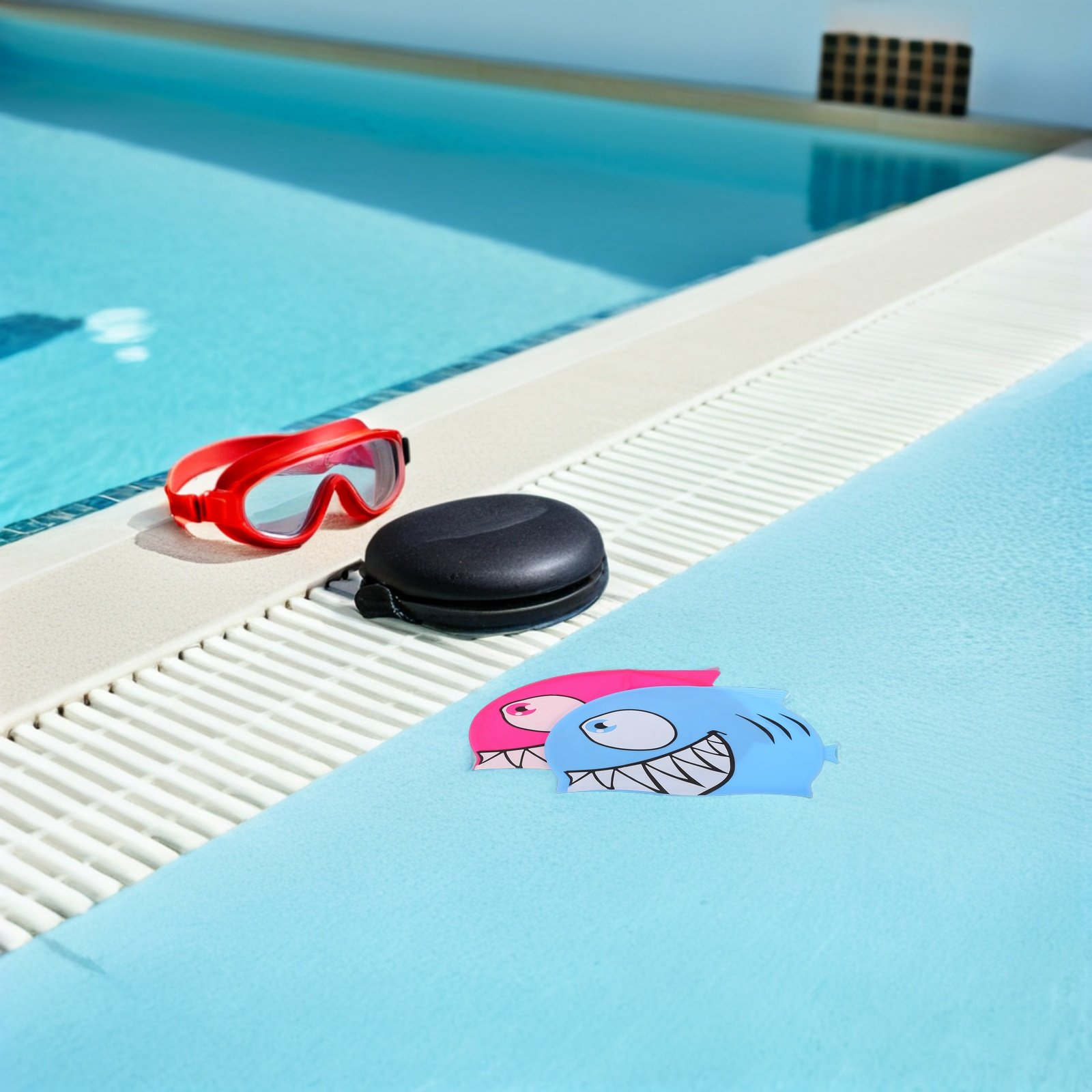 2Pcs Silicone Swim Cap Cartoon - Swim Hat Silicone review and price