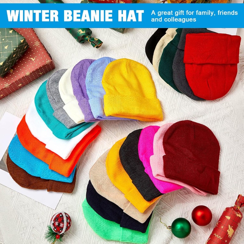 1pc Winter Warm Thick Beanie H - Beanie Cuffed Knit review and price