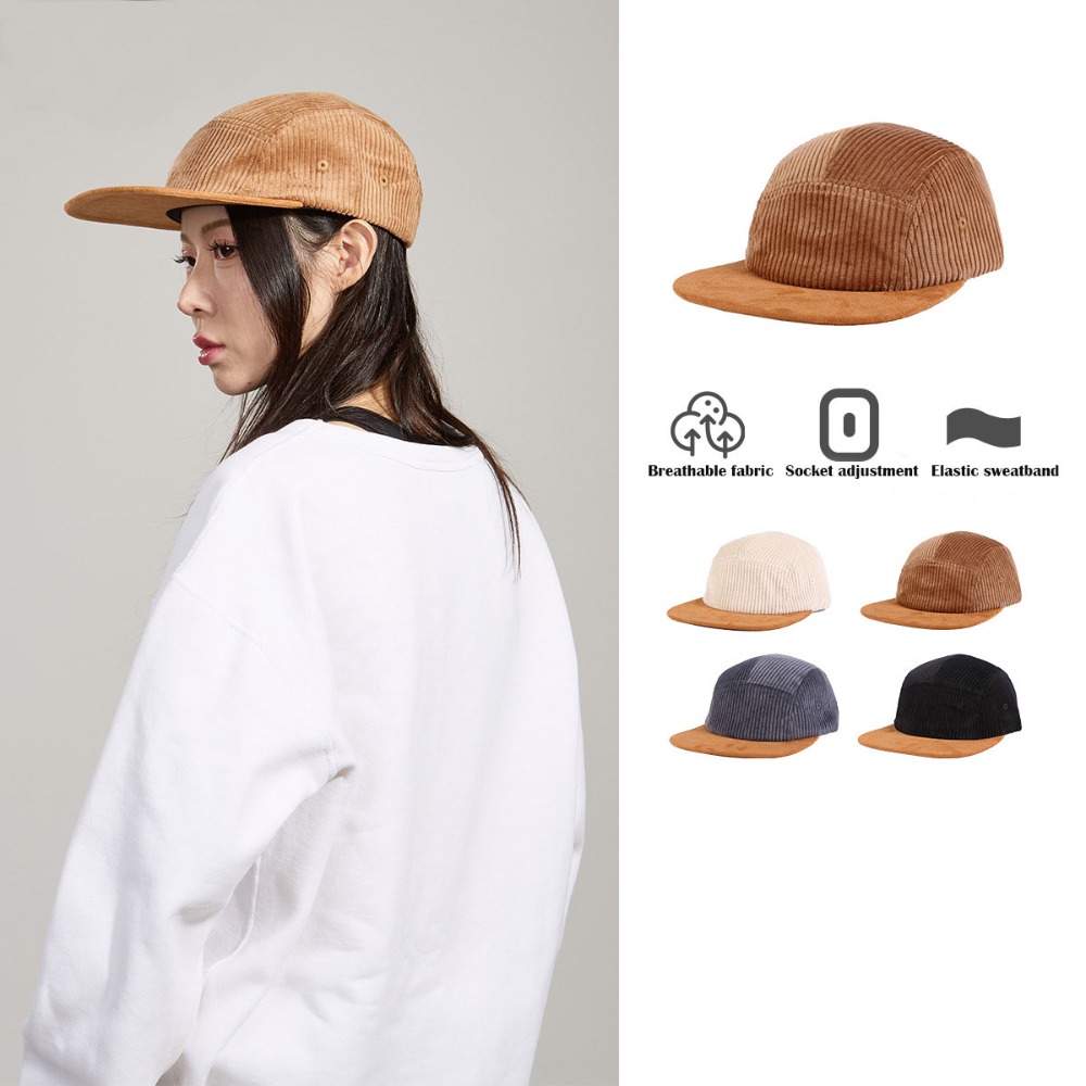 Versatile Retro Flat Brim Base - Corduroy Cap 5 Panel review and price