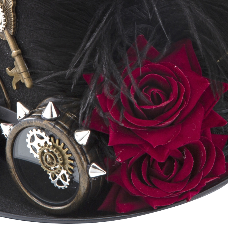 Y166 Vintage Steampunk Hat Top - Fedora Hat Wool review and price